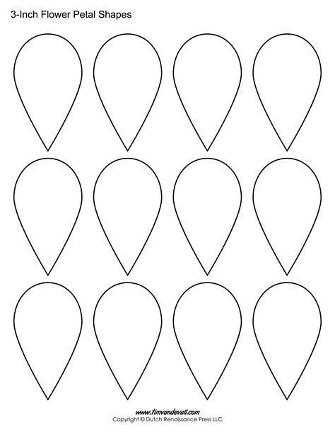First thing to do is to download my free flower petal template below. Printable Flower Petal Templates for Making Paper Flowers