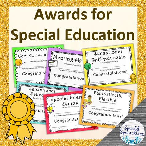 End Of The Year Awards For Special Education Editable Made By Teachers