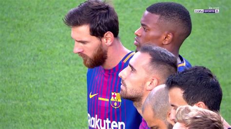 The argentine came off the bench at half time and played a crucial role as the hosts hit another four goals. FC BARCELONA VS REAL BETIS BETIS MINUTO DE SILENCIO - YouTube