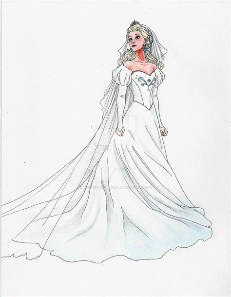 Elsa S Wedding Dress By Ladyofthegeneral On Deviantart
