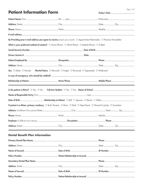 Free Printable Dental Forms Fill Out And Sign Online Dochub