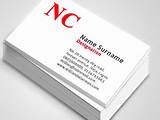 Pictures of Single Sided Business Card Template
