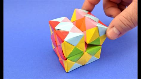 How To Make An Infinity Cube Out Of Paper Youtube