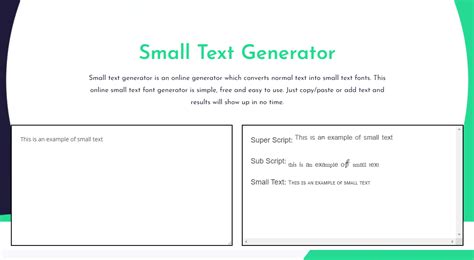 Tips For Using Small Text Generator