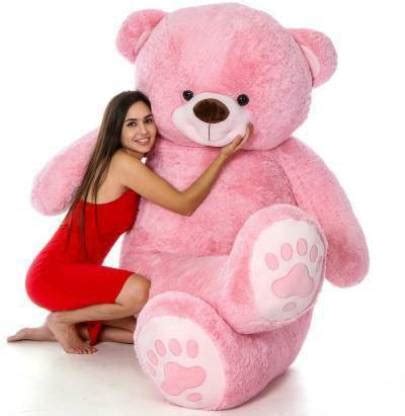 CRAZY DIPS 3 Feet Teddy Bear Pink for baby and Girlfriend - 91 cm (Pink ...
