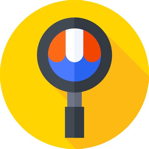 Search Flat Circular Flat Icon