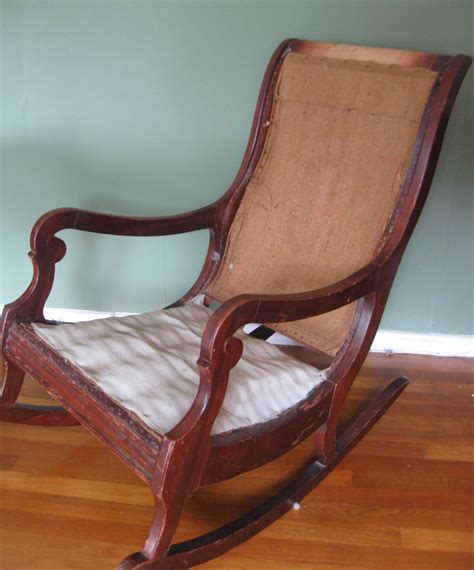 It's a family heirloom or antique. Upholster & Paint a Rocking Chair, Part 1 - Prodigal Pieces