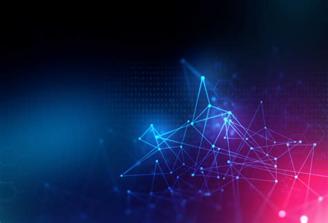 blue geometric shape abstract technology background - pureLiFi