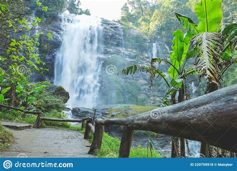 Wachirathan Waterfall At Doi Inthanon National Park Stock Photo Image