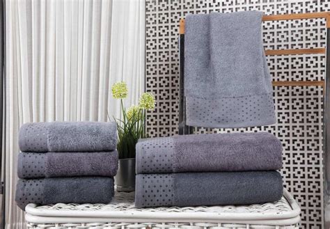 Полотенца Бамбуковые Zeron Bamboo Puanli Desen 50х90 (3шт) 530г/м2 ...