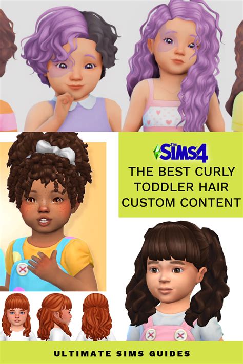 The Best Curly Toddler Hair Custom Content For The Sims 4 Sims 4