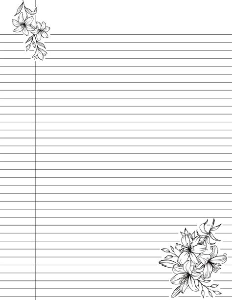 Printable Lined Paper CA0
