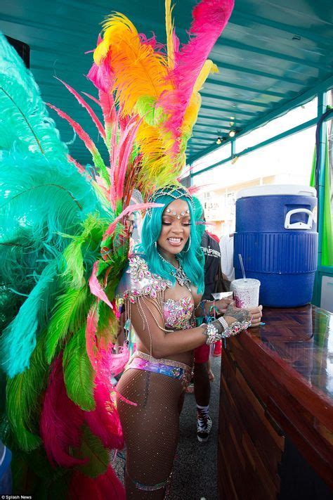 rihanna wears revealing jewel bikini for barbados festival carnival outfit carribean rihanna