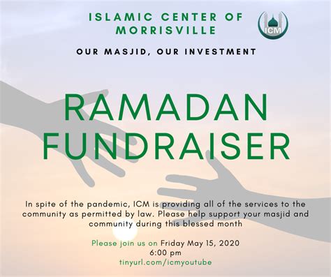 Ramadan Fundraiser 2020 Islamic Center Of Morrisville