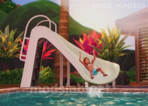 Download Functional Pool Slide For The Sims 4