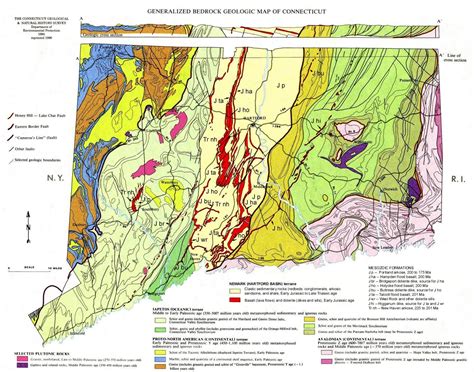 Connecticut Geologic Map Connecticut Map Connecticut Geology