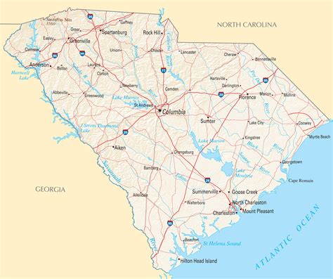 28 Map Of South Carolina Lakes Online Map Around The World