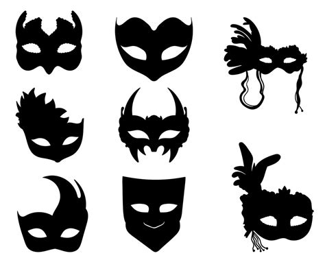 Mask Svg Bundle Png Carnival Mask Svg Mardi Gras Svg Mask Silhouette