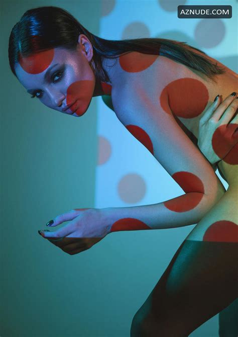 Ana Tomouanu Shows Her Beautiful Shapes In Color At A Phootshoot By