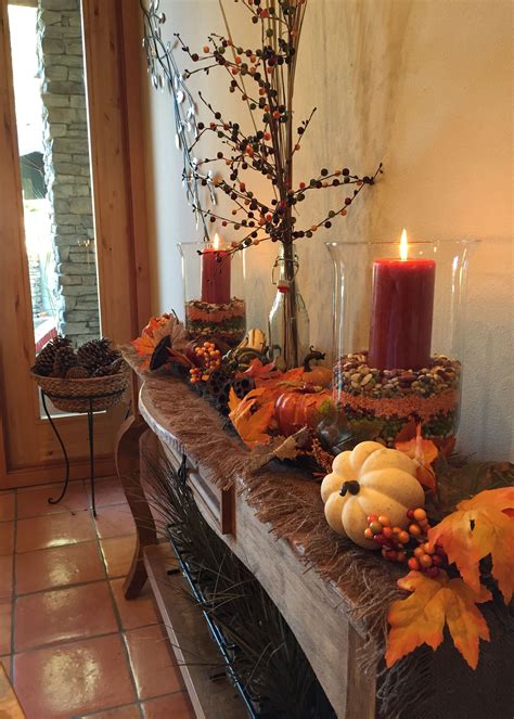 Diy Fall Entry Table Decor Inspired By Pottery Barn And Pier 1 Designs