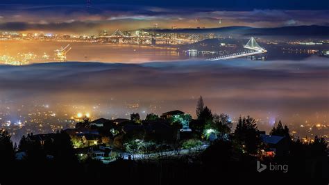 Fog City Bridge Bing Theme Wallpaper Preview