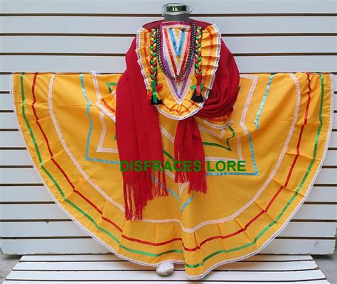 Vestido Jalisco Disfraz Traje Rebozo Revolucionario R5 46000 En Mercado Libre