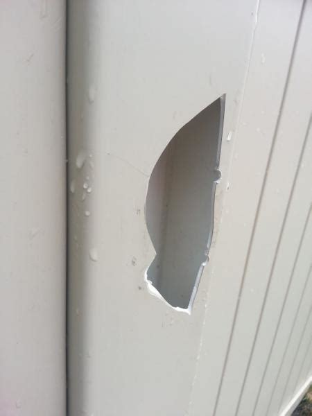 A vinyl repair kit is usually the best option to repair small rips. Plastic/Vinyl fence repair - DoItYourself.com Community Forums