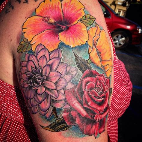 Men adore such types of body designs, although rose is considered to be a. 75+ Best Hibiscus Flower Tattoo Meaning & Designs - Art of ...