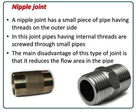 What Is Pipe Joint Types Of Pipe Joints