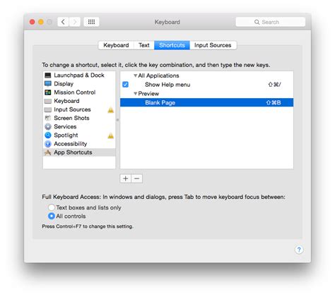 Macos How To Assign Custom Keyboard Shortcuts To Preview App On Mac