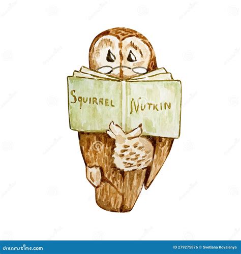 Watercolor Illustration Friends Peter Rabbit, by Beatrix Potter Stock