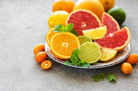 Citrus Fresh Fruits High Quality Food Images Creative Market
