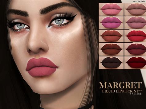 The Sims Resource Margret Liquid Lipstick N177
