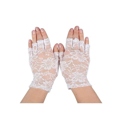 buy womens fingerless gloves lace madonna 80s fancy dress xs stock xs uk