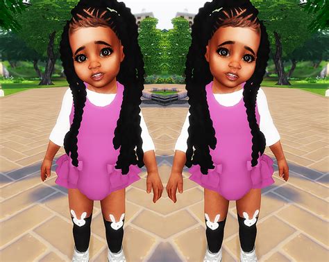 Ebonix Broodsims Jumbo Braids Sims 4 Black Hair Sims