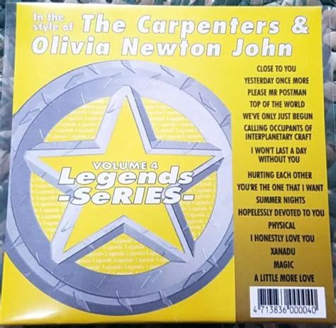 Legends Karaoke Cdg Carpenters And Olivia Newton John 4 Pop Oldies 16