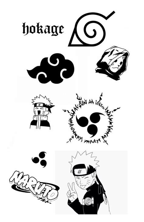 Эскизы тату Наруто аниме Tattoo Sketch Naruto Anime Tatuagens Retro