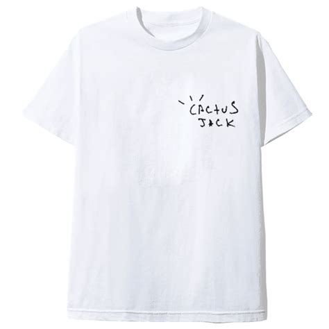 Cactus Jack T Shirt Blanc Cactus Logo Travis Scott