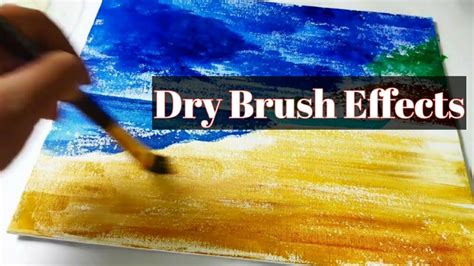 Dry Brush Effects Acrylic Painting On Canvas Board Youtube