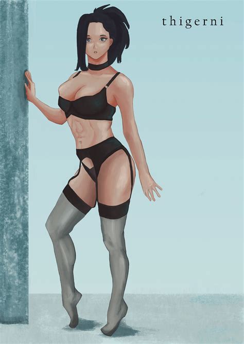Momo In Lingerie My Hero Academia By Thigerni Hentai Foundry