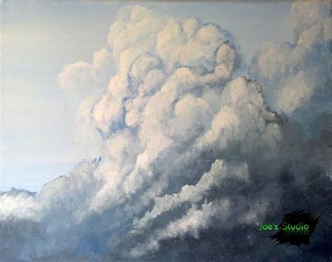 Joes Studio Painting Clouds
