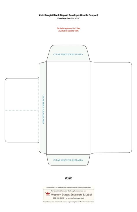Letter envelope template