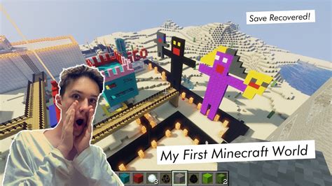 Exploring My First Minecraft World Nostalgia 2021 Youtube