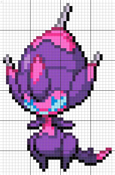 Dragapult Pokemon Pixel Art Pattern Artofit