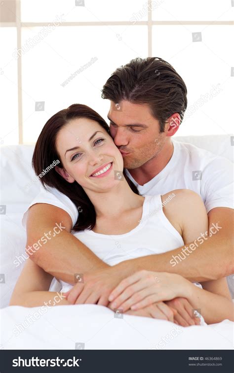 Intimate Couple Hugging Lying Bed Stock Photo 46364869 Shutterstock