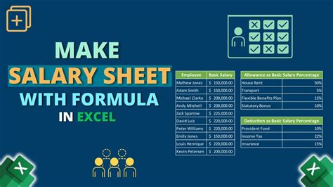 How To Make Salary Sheet In Excel Youtube