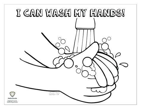 Free Printable Hand Washing Coloring Pages Printable Word Searches