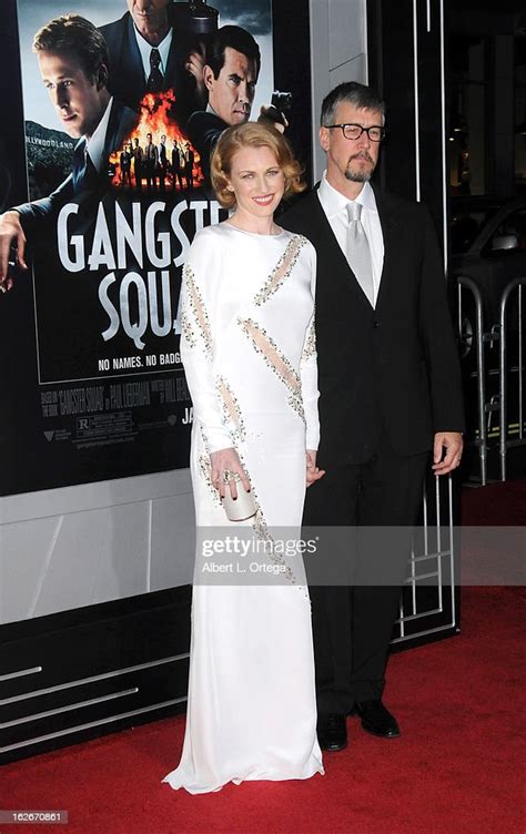 Actress Mireille Enos And Actor Alan Ruck Arrive For The Los Angeles