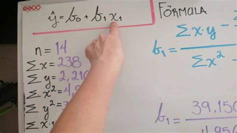 Cómo calcular la ecuación de regresión lineal simple