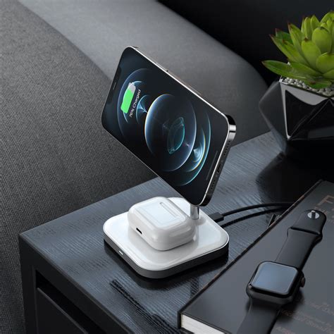 Aluminum 2 In 1 Magnetic Wireless Charging Stand